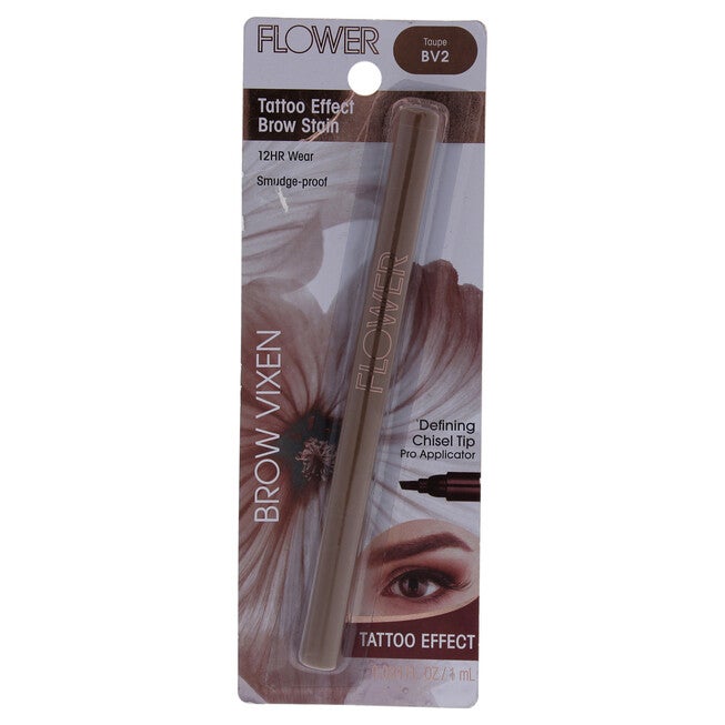 Brow Vixen Tattoo Effect Brow Stain - BV2 Taupe by Flower Beauty for Women - 0.034 oz Eyebrow, NA, hi-res image number null