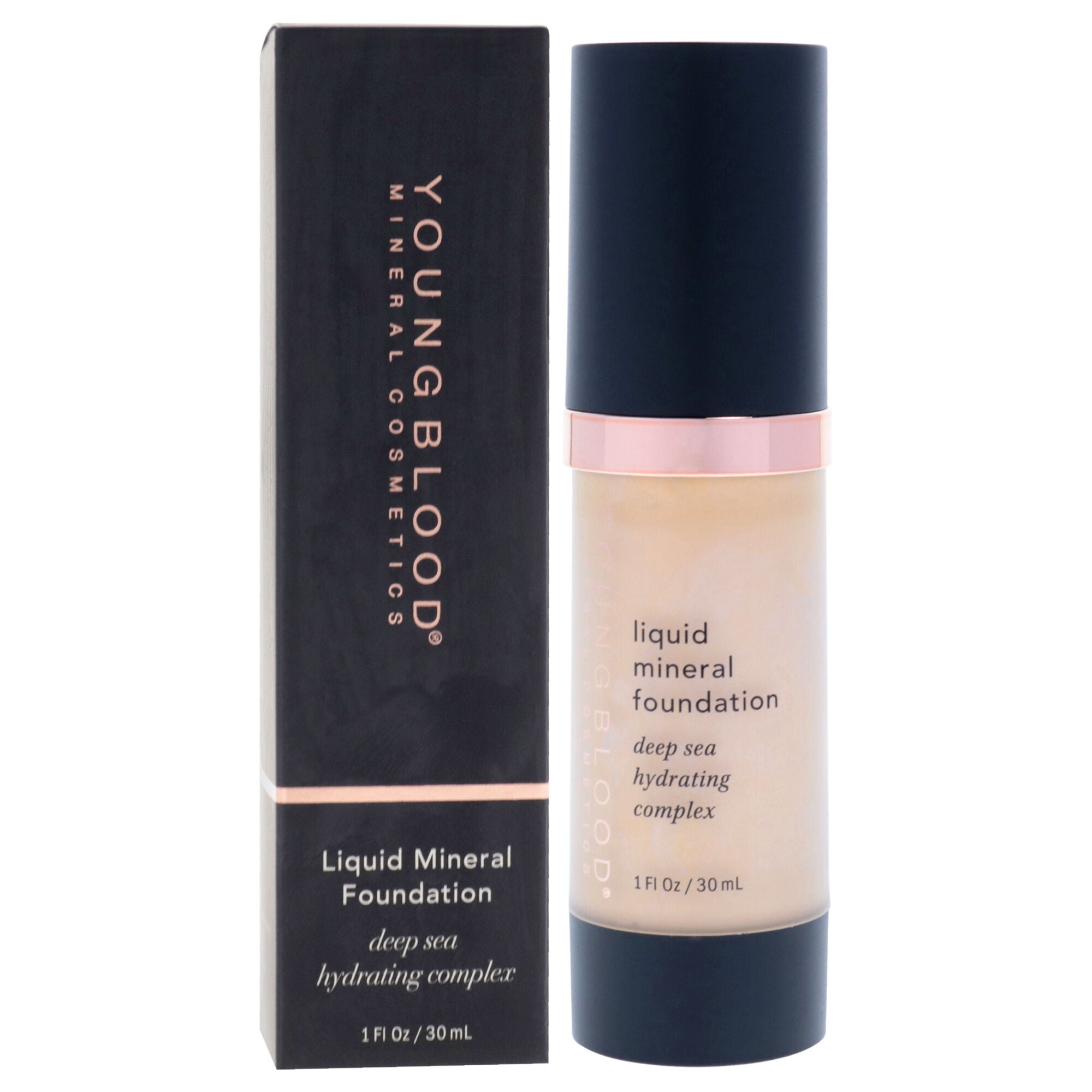 Liquid Mineral Foundation - Shell by Youngblood for Women - 1 oz Foundation, See Description, alternate image number 1