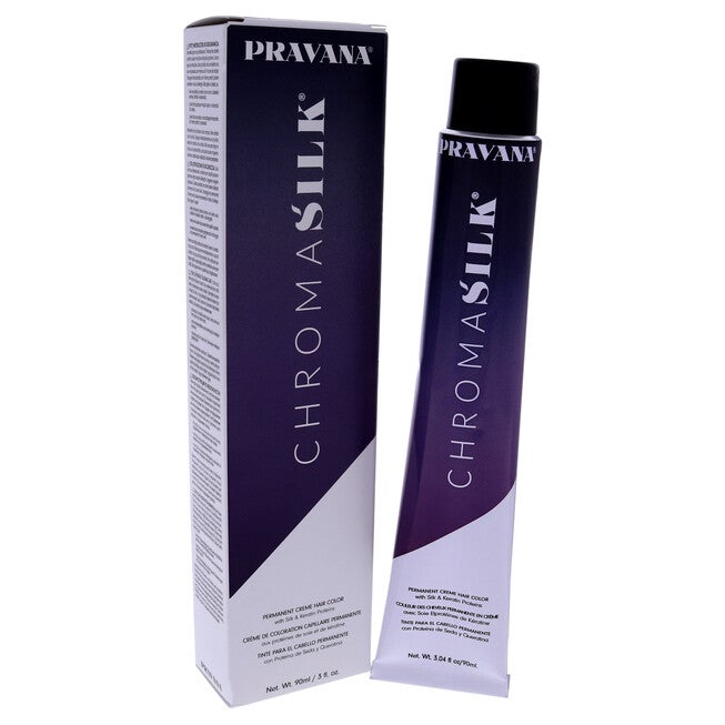 ChromaSilk Creme Hair Color - 6.45 Dark Copper Mahogany Blonde by Pravana for Unisex - 3 oz Hair Color, , alternate image number null