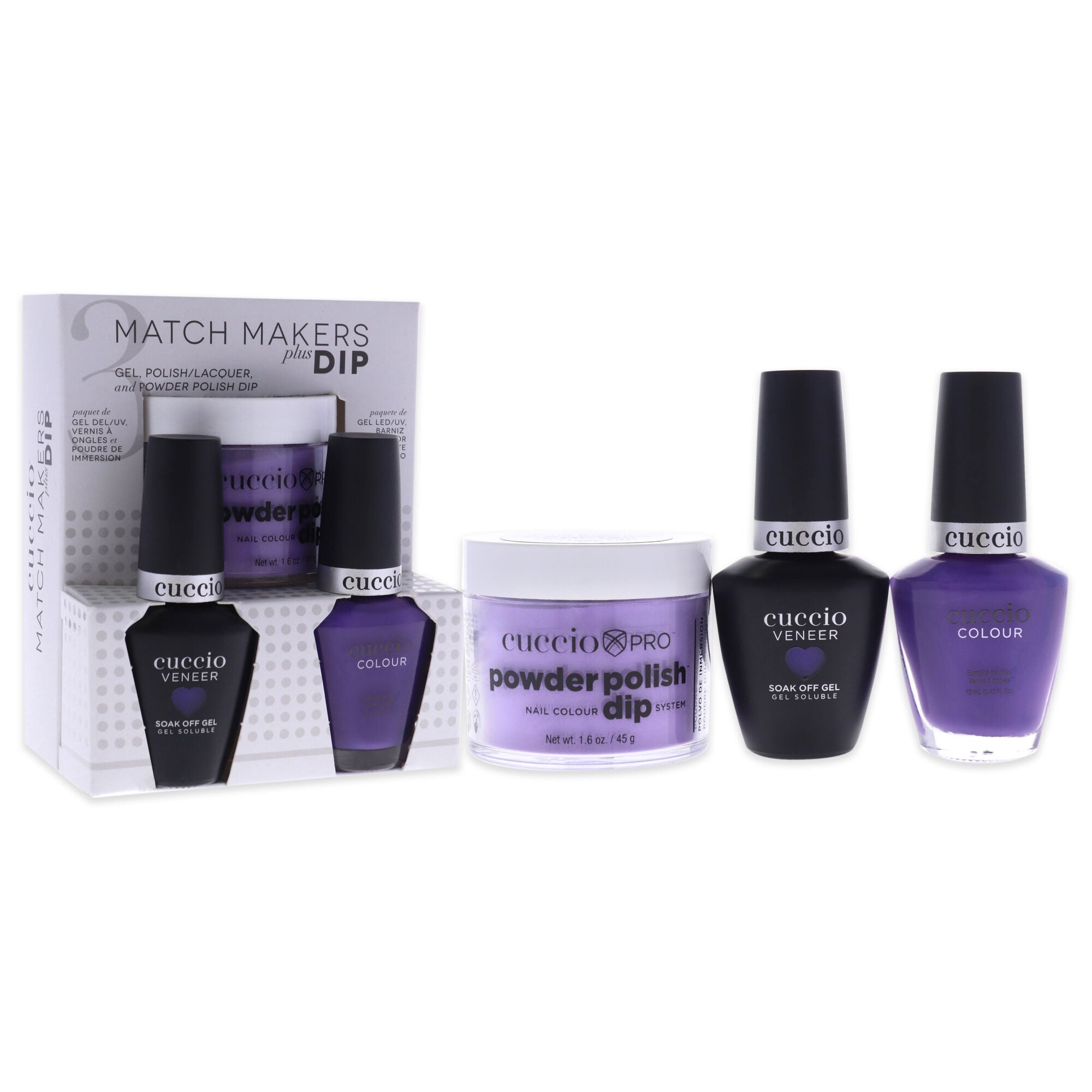 Match Makers Plus Dip - Water You Doing by Cuccio Colour for Women - 3 Pc, See Description, alternate image number 1