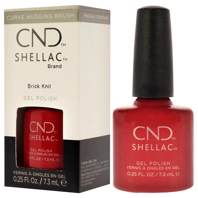 Shellac Nail Color - Brick Knit by CND for Women - 0.25 oz Nail Polish, , alternate image number null