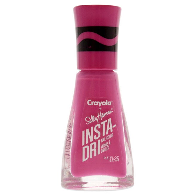 Insta-Dri Crayola Nail Color - 523 Razzle Dazzle Rose by Sally Hansen for Women - 0.31 oz Nail Polish, , alternate image number null