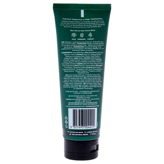 Super Greens Detoxifying Facial Scrub by Sukin for Women - 4.23 oz Scrub, See Description, alternate image number null