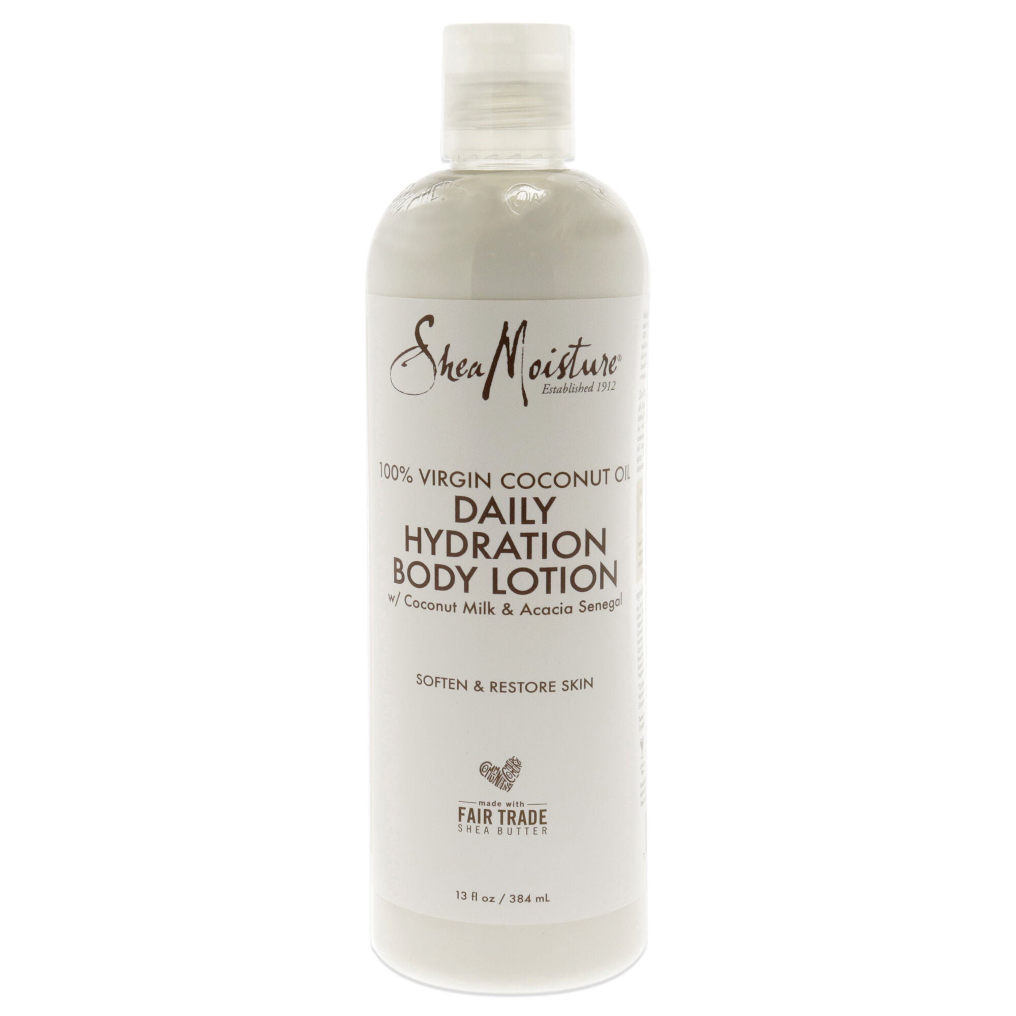 100% Virgin Coconut Oil Daily Hydration Body Lotion by Shea Moisture for Unisex - 13 oz Body Lotion, See Description, hi-res image number 0