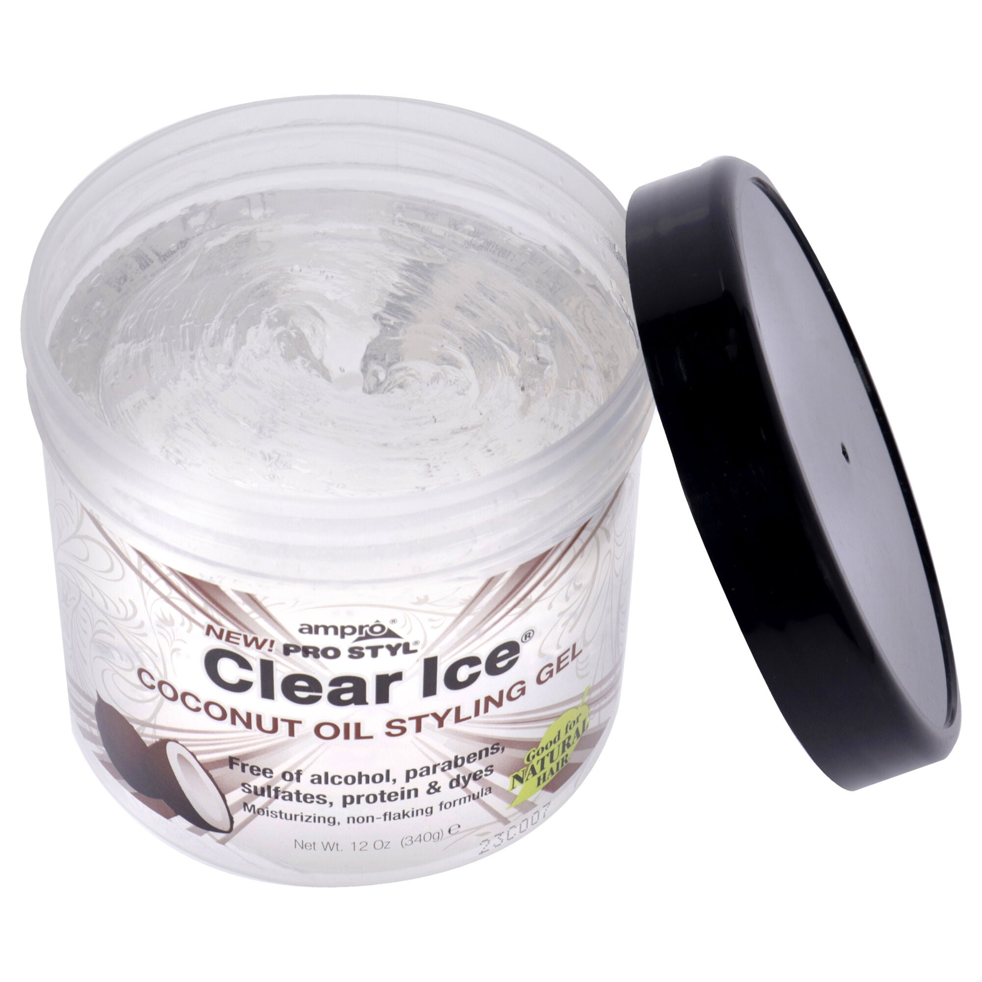 Pro Styl Clear Ice Gel - Coconut by Ampro for Women - 12 oz Gel, See Description, alternate image number 1