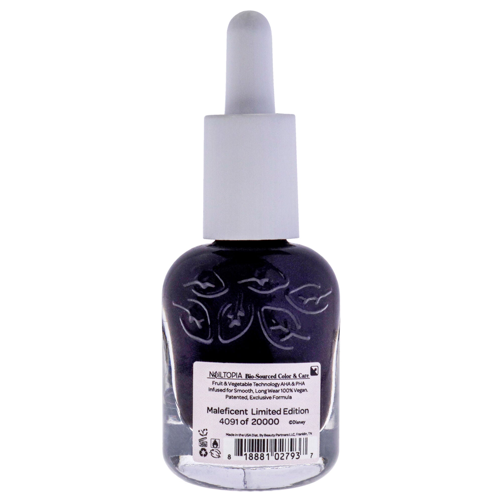 Bio-Sourced Nail Lacquer Disney Collection - Maleficent Limited Edition by Nailtopia for Women - 0.41 oz Nail Polish, See Description, alternate image number 2