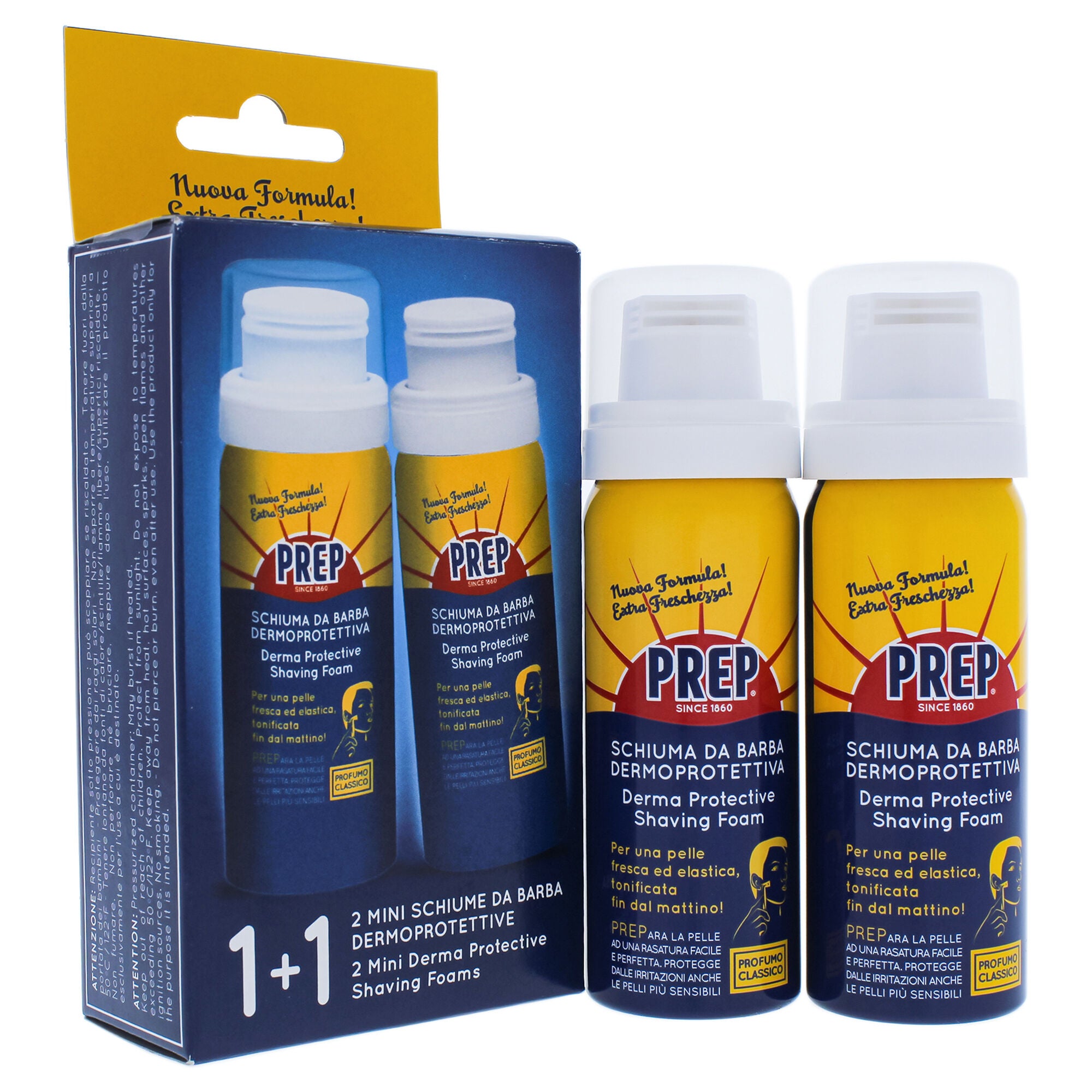 Derma Protective Shaving Foam by Prep for Men - 2 x 1.7 oz Shaving Foam, See Description, alternate image number 2