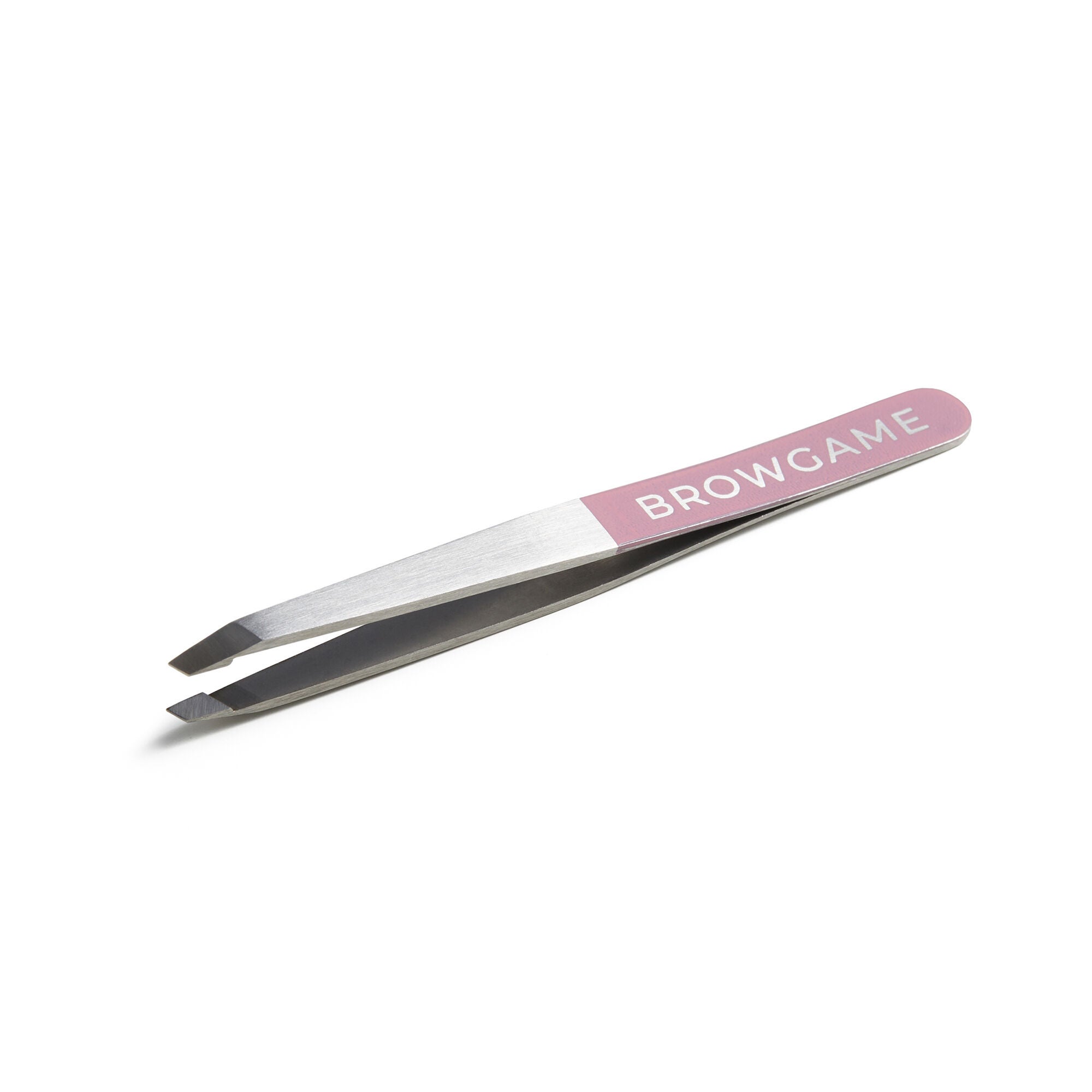 Original Slanted Tweezer - Pink by Browgame for Unisex - 1 Pc Tweezer, See Description, hi-res image number 0