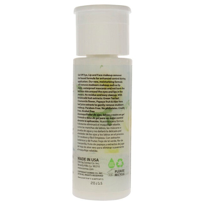 Gel Off Makeup Remover by Sorme Cosmetics for Women - 3.35 oz Gel, NA, alternate image number null