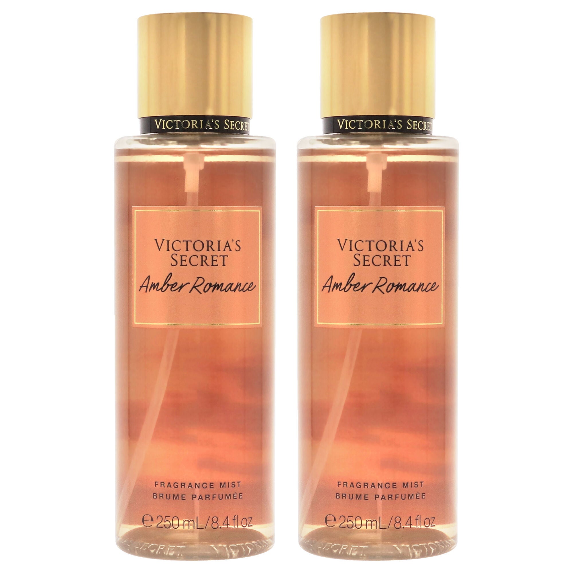 Amber Romance by Victorias Secret for Women - 8.4 oz Fragrance Mist - Pack of 2, Clear, hi-res image number 0