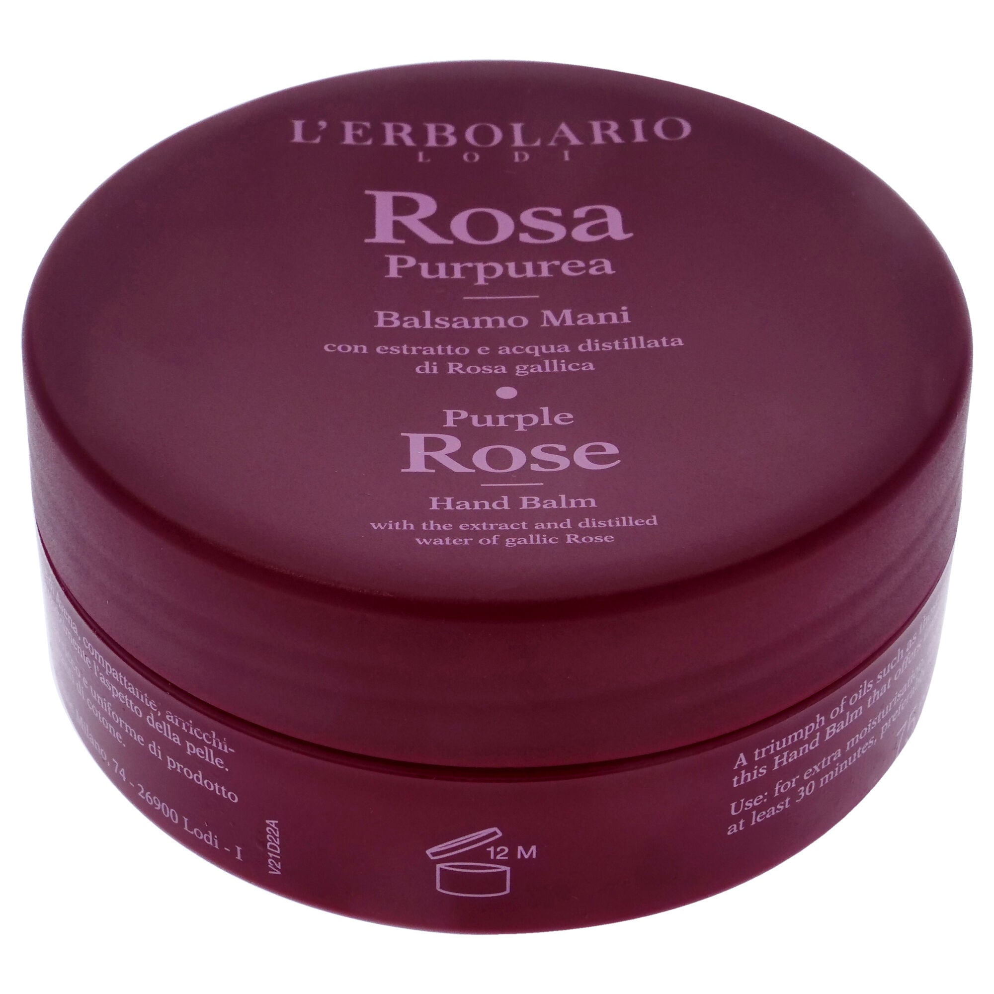 Hand Balm - Purple Rose by LErbolario for Women - 2.5 oz Balm, See Description, alternate image number 4