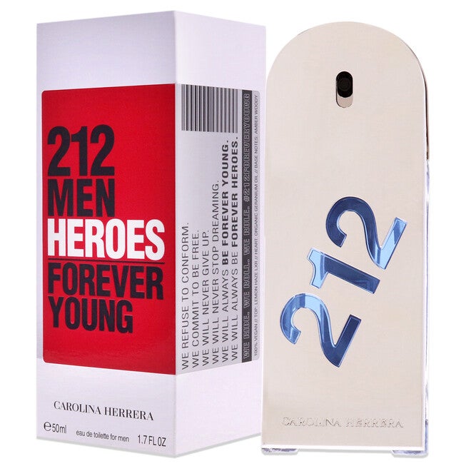 212 Heroes Forever Young by Carolina Herrera for Men - 1.7 oz EDT Spray, NA, alternate image number null