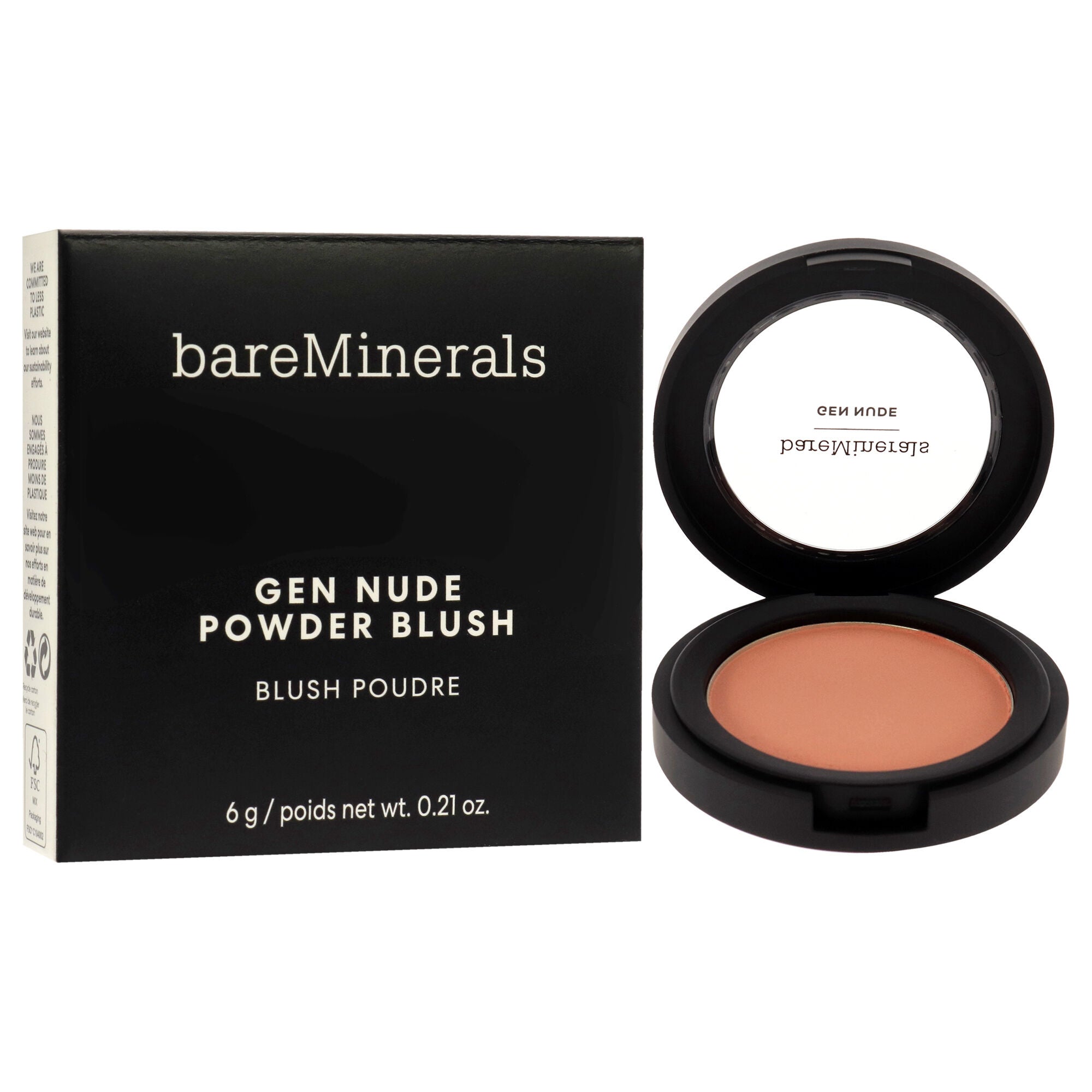 Gen Nude Powder Blush - Pretty In Pink by bareMinerals for Women - 0.21 oz Blush, See Description, alternate image number 1