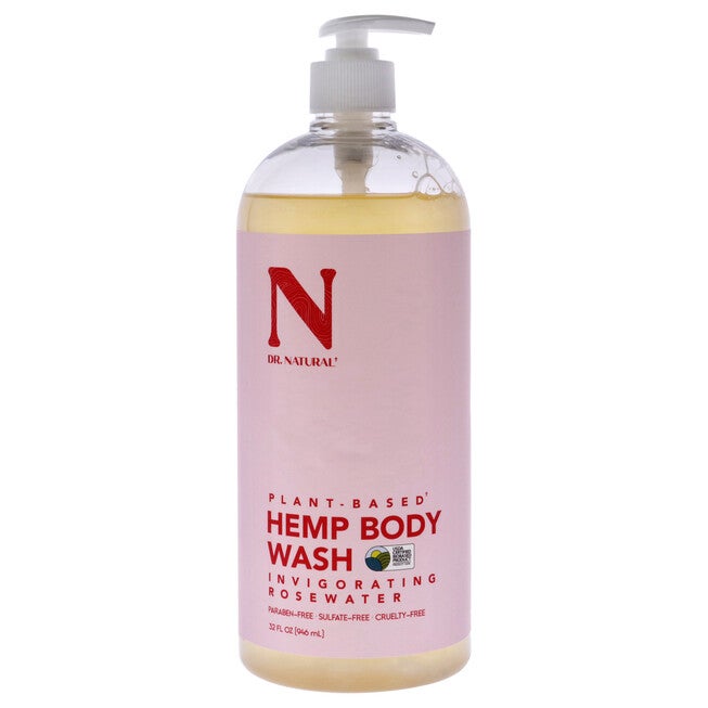Body Wash - Hemp with Rose by Dr. Natural for Unisex - 32 oz Body Wash, NA, hi-res image number null