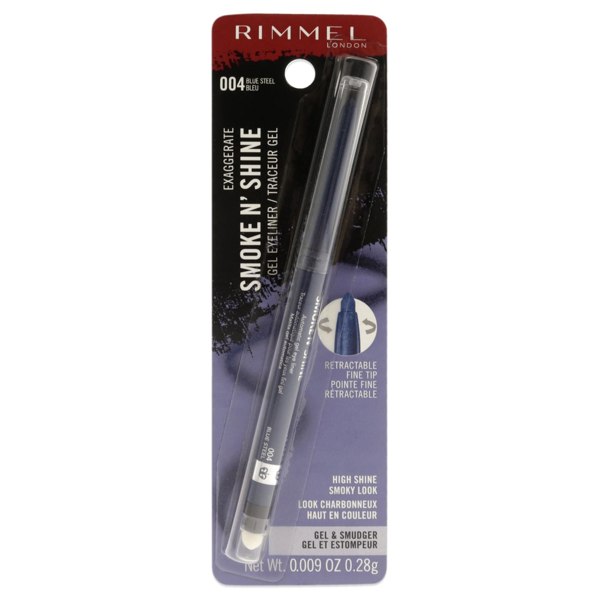 Exaggerate Smoke N Shine Eyeliner Gel - 004 Blue Steel by Rimmel London for Women - 0.009 oz Eyeliner, , alternate image number 3