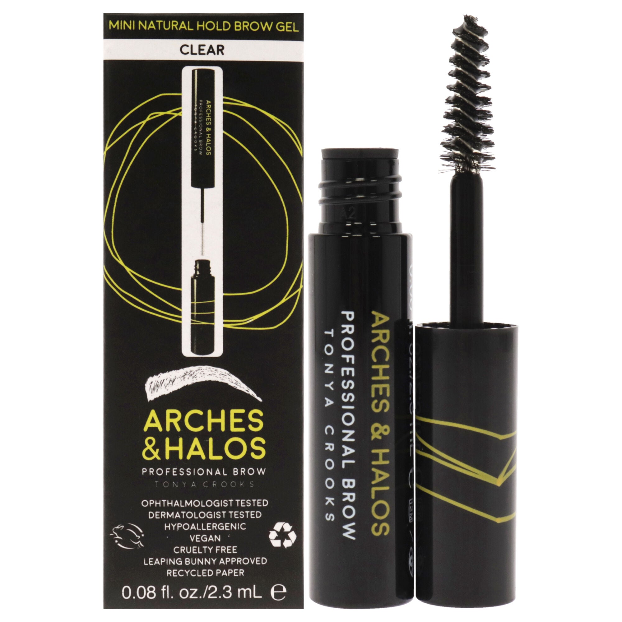 Mini Natural Hold Brow Gel - Clear by Arches and Halos for Women - 0.08 oz Brow Gel, See Description, hi-res image number 0