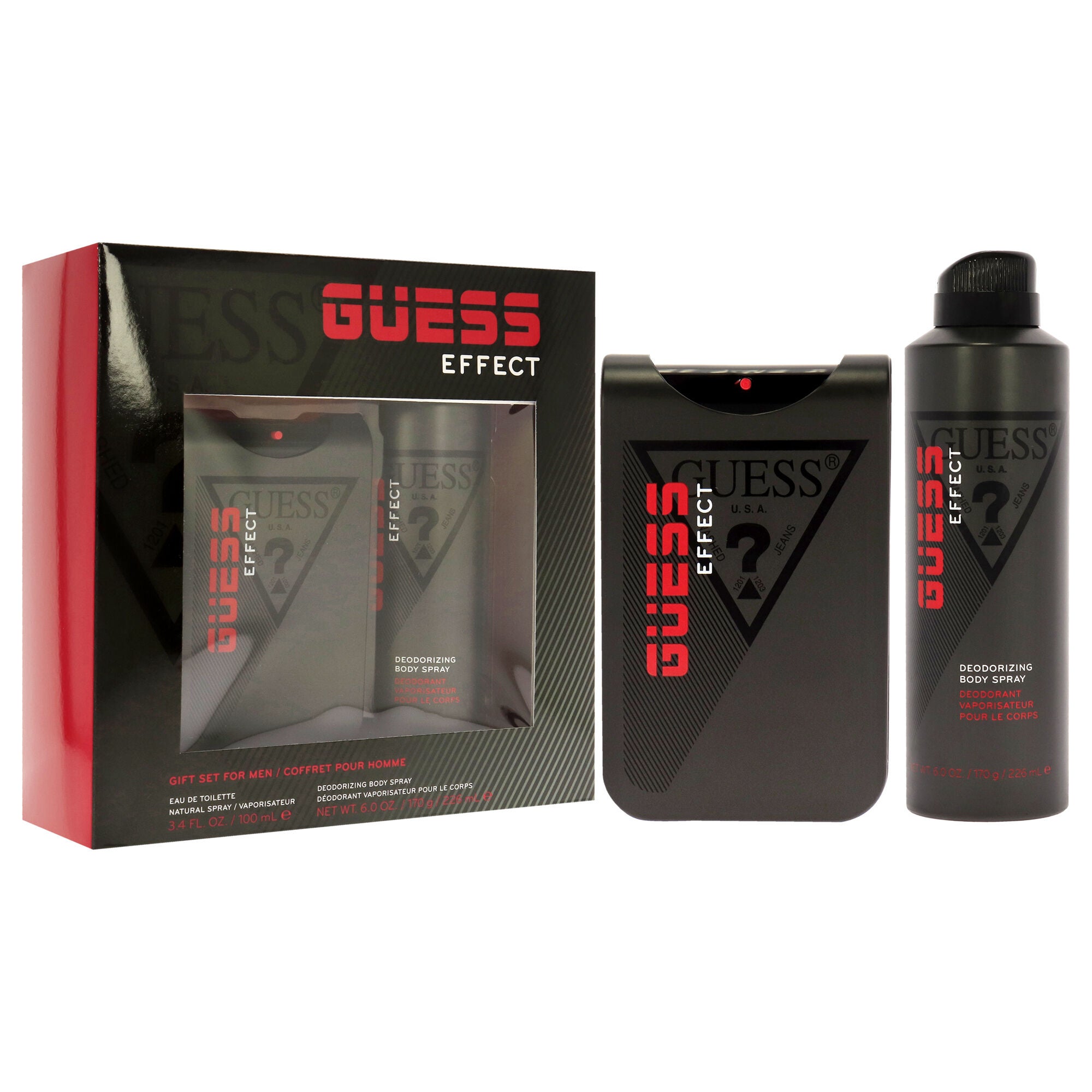 Guess Effect by Guess for Men - 2 Pc Gift Set 3.4oz EDT Spray, 6oz Body Spray, See Description, alternate image number 2
