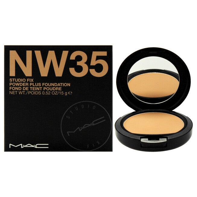 Studio Fix Powder Plus Foundation - NW35 by MAC for Women - 0.52 oz Foundation, NA, hi-res image number null