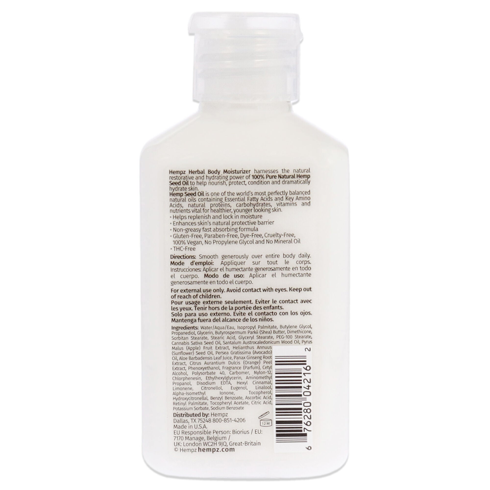 Fresh Fusions Sandalwood and Apple Herbal Body Moisturizer by Hempz for Unisex - 2.25 oz Moisturizer, See Description, alternate image number 2