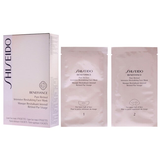 Benefiance Pure Retinol Intensive Revitalizing Face Mask by Shiseido for Unisex - 4 Pc Mask, NA, alternate image number null