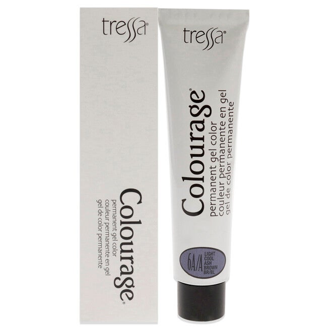 Colourage Permanent Gel Color - 6AA Light Cool Ash Brown by Tressa for Unisex - 2 oz Hair Color, NA, hi-res image number null