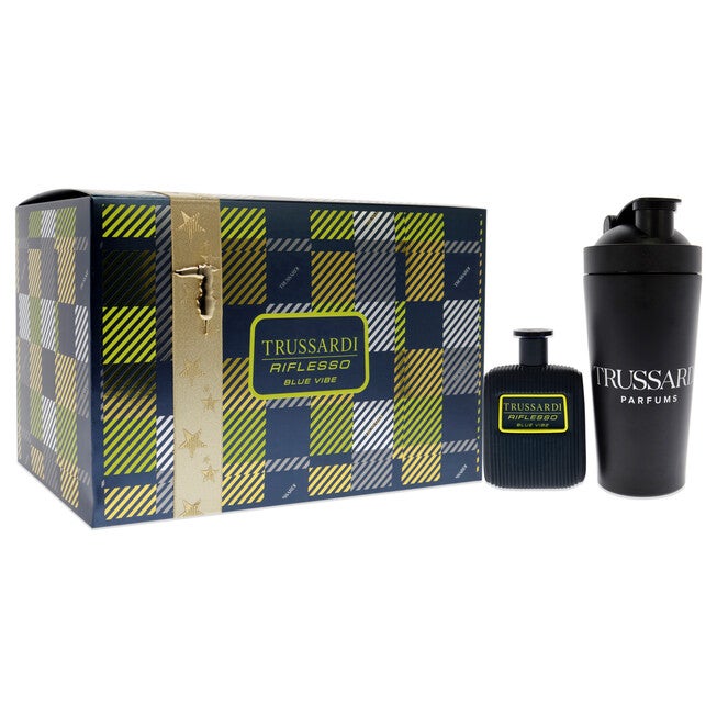 Riflesso Blue Vibe by Trussardi for Men - 2 Pc Gift Set 3.4 oz EDT Spray, Sport Bottle, NA, alternate image number null