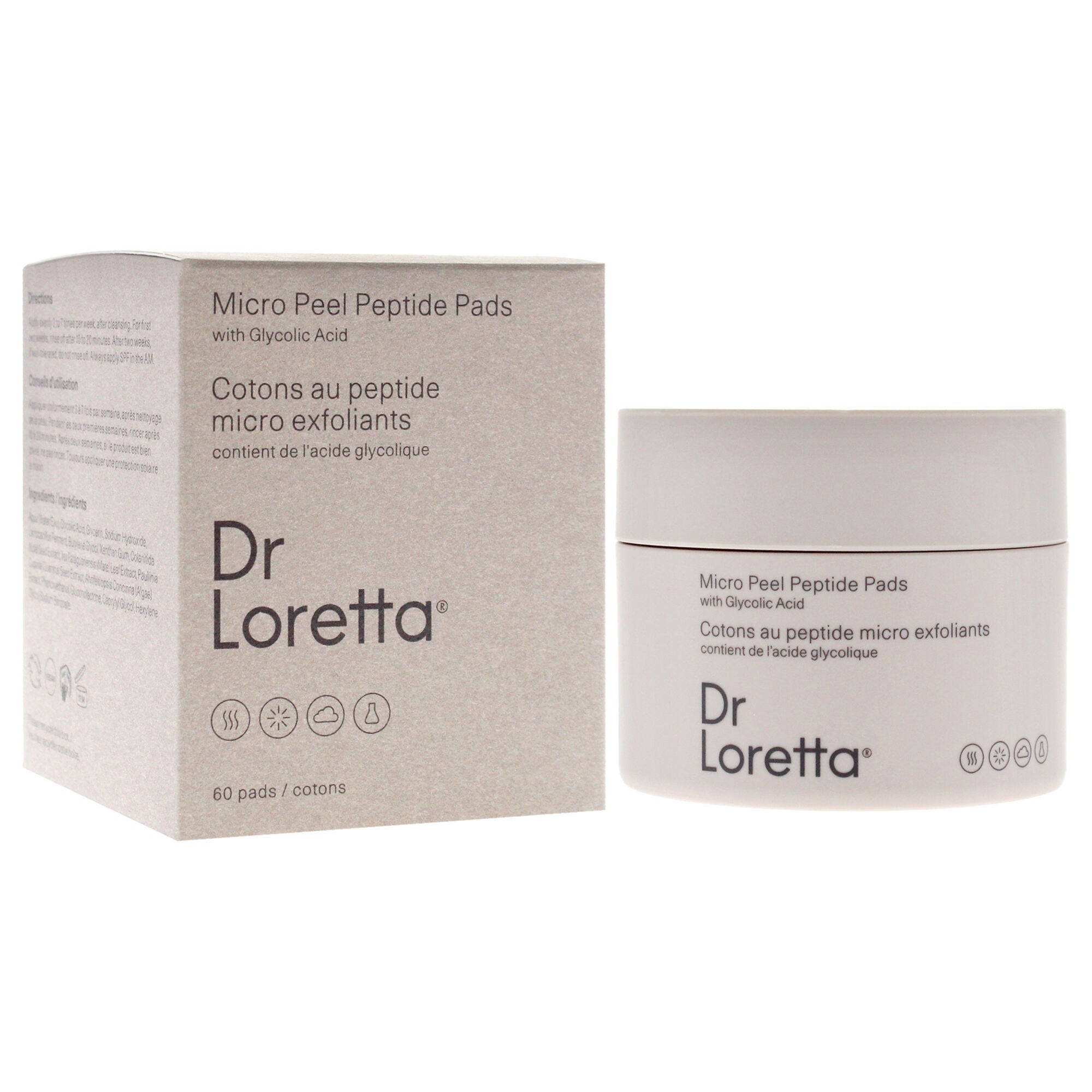 Micro Peel Peptide Pads by Dr. Loretta for Unisex - 60 Pc Pads, See Description, alternate image number 4