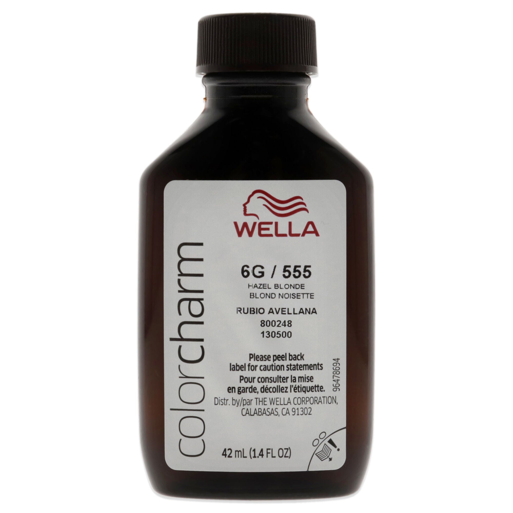 Color Charm Permanent Liquid Hair Color - 555 6G Hazel Blonde by Wella for Unisex - 1.42 oz Hair Color, See Description, alternate image number 1