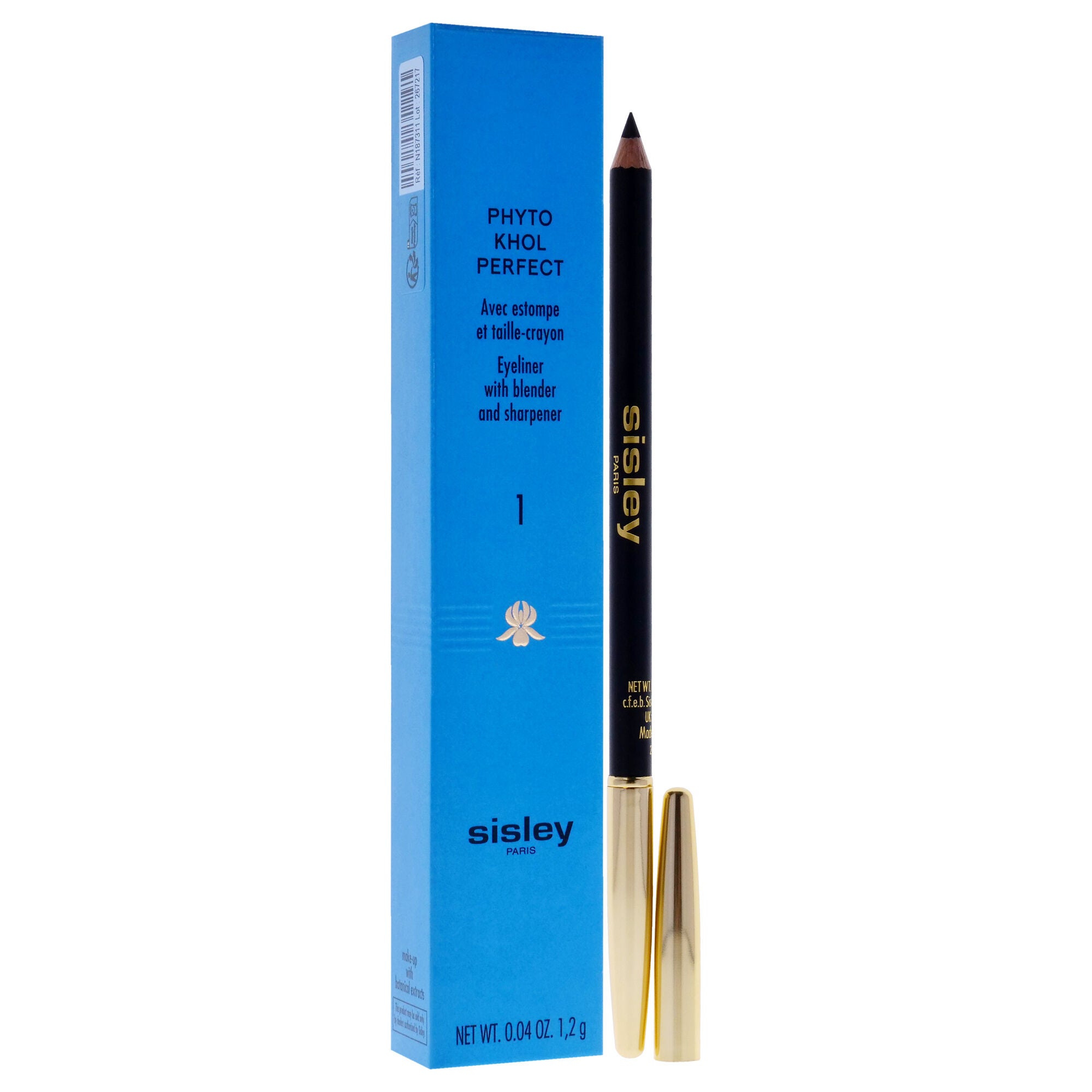 Phyto Khol Perfect Eyeliner With Blender and Sharpener - 1 Black by Sisley for Women - 0.04 oz Eyeliner, See Description, alternate image number 2