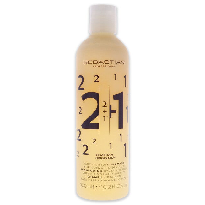 2 Plus 1 Daily Moisture Shampoo by Sebastian for Unisex - 10.2 oz Shampoo, , alternate image number null