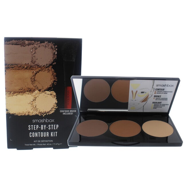 Step-By-Step Contour Kit by SmashBox for Women - 2 Pc 0.4oz Makeup, Brush, , alternate image number null