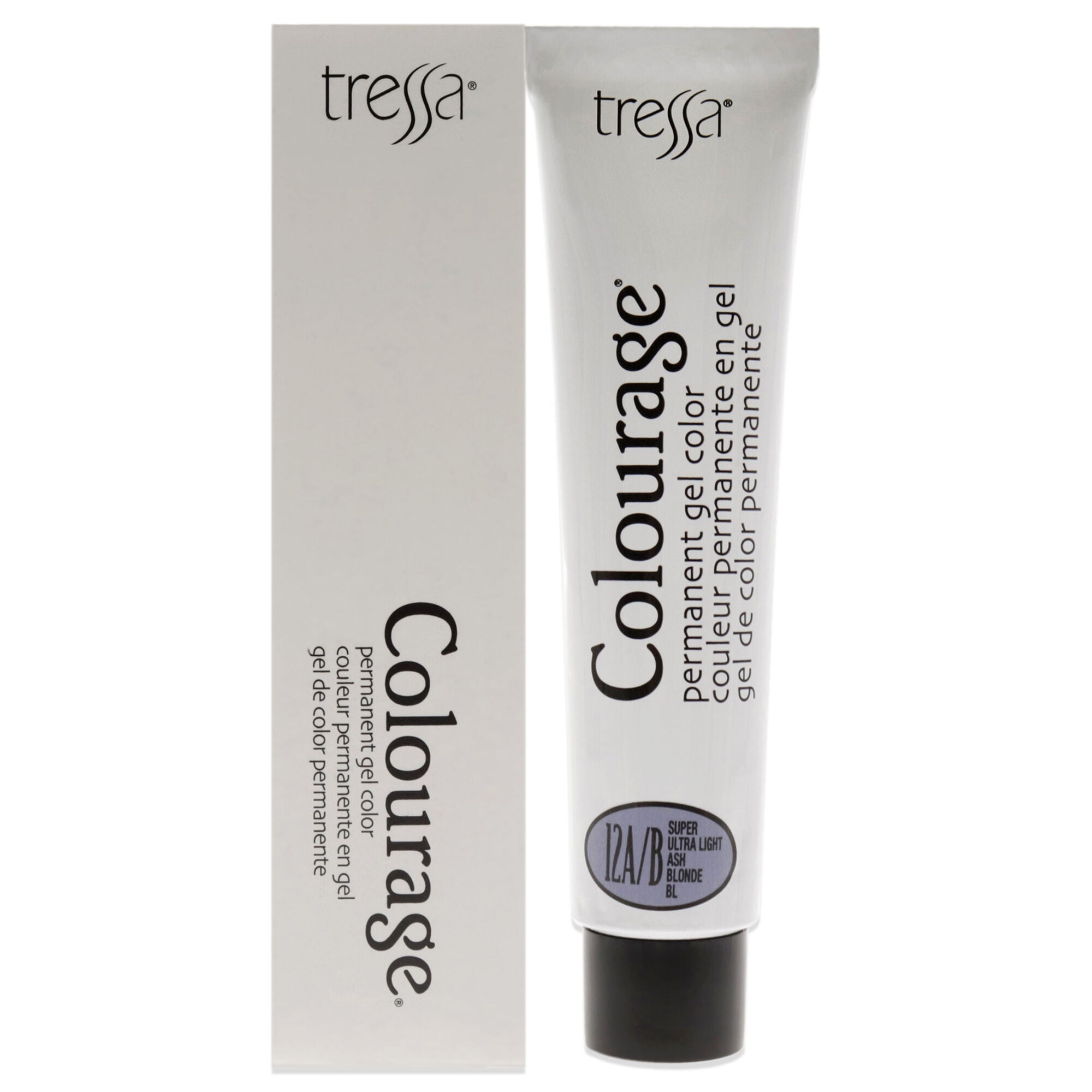 Colourage Permanent Gel Color - 12AB Super Ultra Light Ash Blonde by Tressa for Unisex - 2 oz Hair Color, See Description, hi-res image number 0