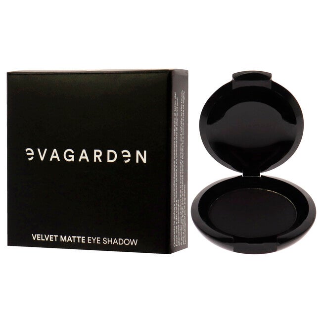 Velvet Matte Eyeshadow - 128 Black by Evagarden for Women - 0.08 oz Eye Shadow, NA, alternate image number null