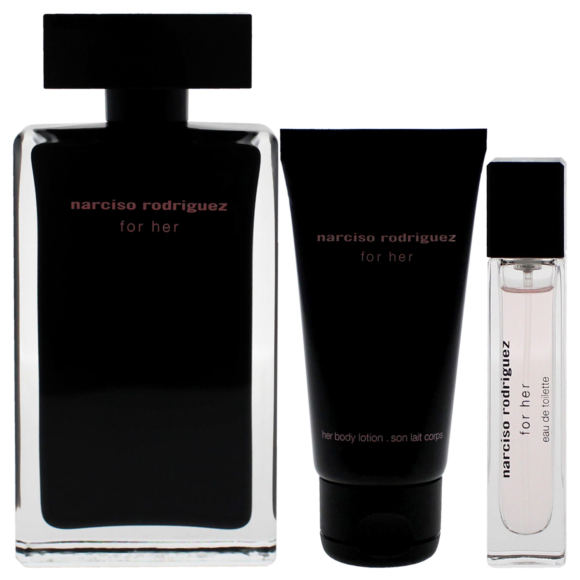 Narciso Rodriguez by Narciso Rodriguez for Women - 3 Pc Gift Set 3.3oz EDT Spray, 0.33oz EDT Purse Spray, 1.6oz Body Lotion, See Description, alternate image number 1