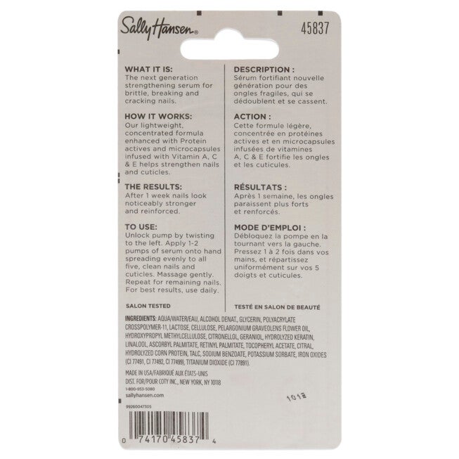 Hard as Nails Vitamin Strength Serum - 45837 by Sally Hansen for Women - 0.45 oz Serum, NA, alternate image number null