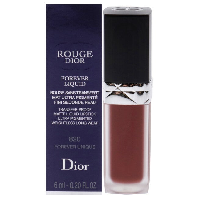 Rouge Dior Forever Liquid Matte - 820 Forever Unique by Christian Dior for Women - 0.20 oz Lipstick, NA, hi-res image number null