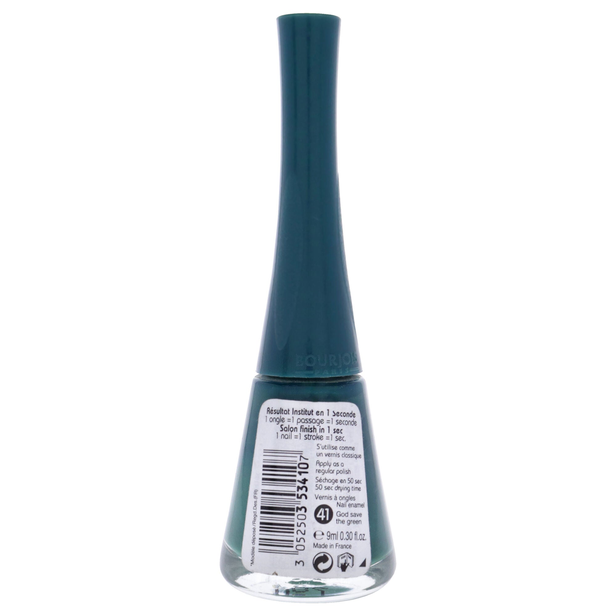 1 Seconde - 41 God Save The Green by Bourjois for Women - 0.3 oz Nail Polish, See Description, alternate image number 1