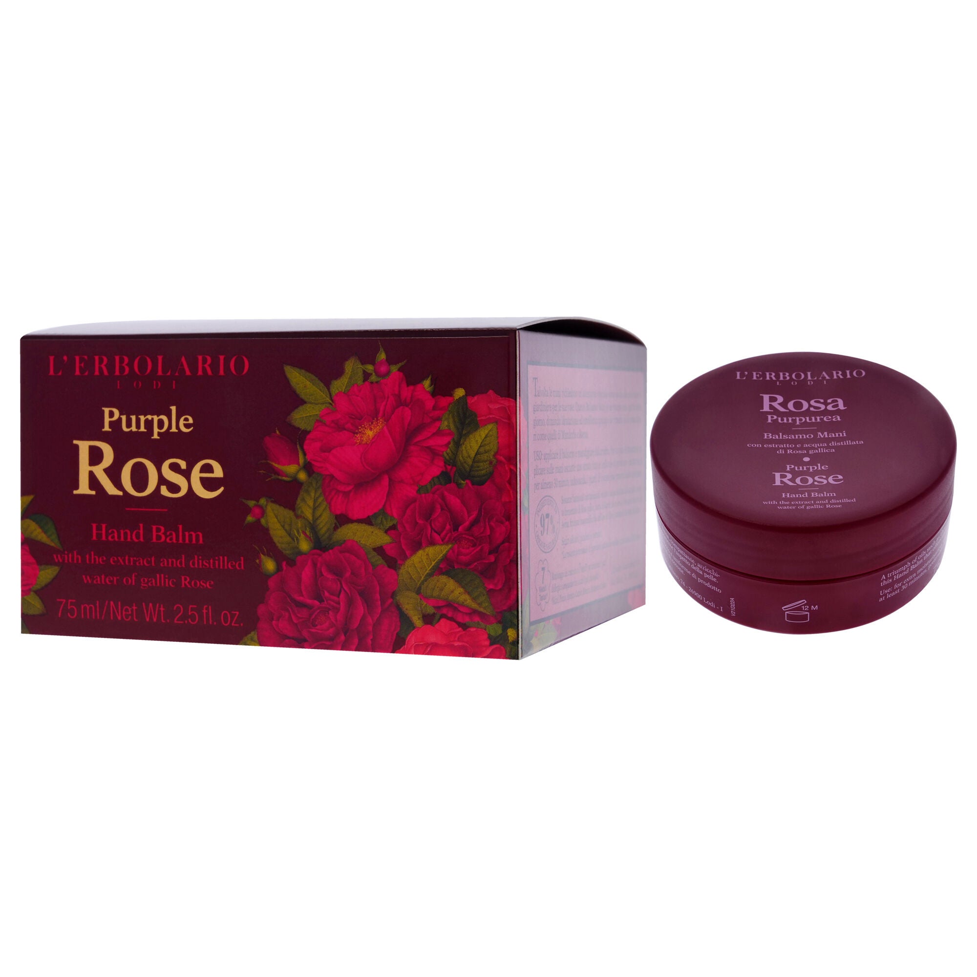 Hand Balm - Purple Rose by LErbolario for Women - 2.5 oz Balm, See Description, alternate image number 2