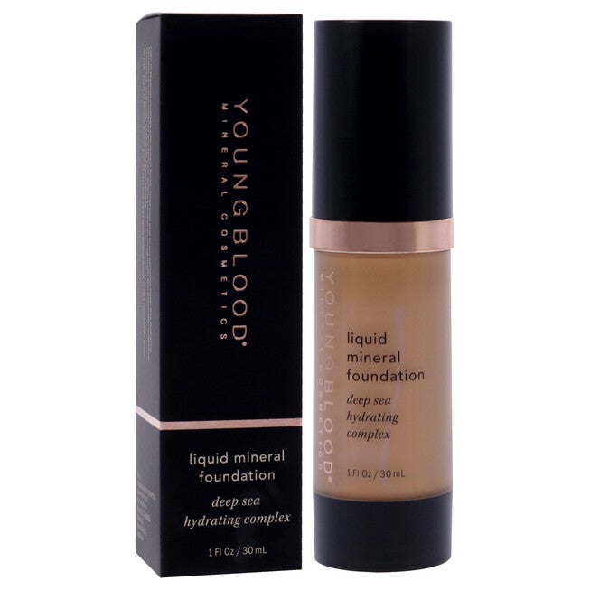 Liquid Mineral Foundation - Nutmeg by Youngblood for Women - 1 oz Foundation, See Description, alternate image number null
