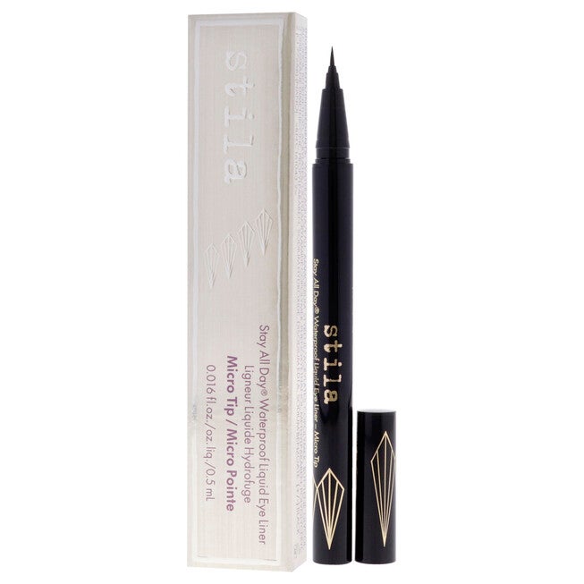 Stay All Day Waterproof Liquid Eye Liner Micro Tip - Intense Black by Stila for Women - 0.016 oz Eyeliner, , alternate image number null