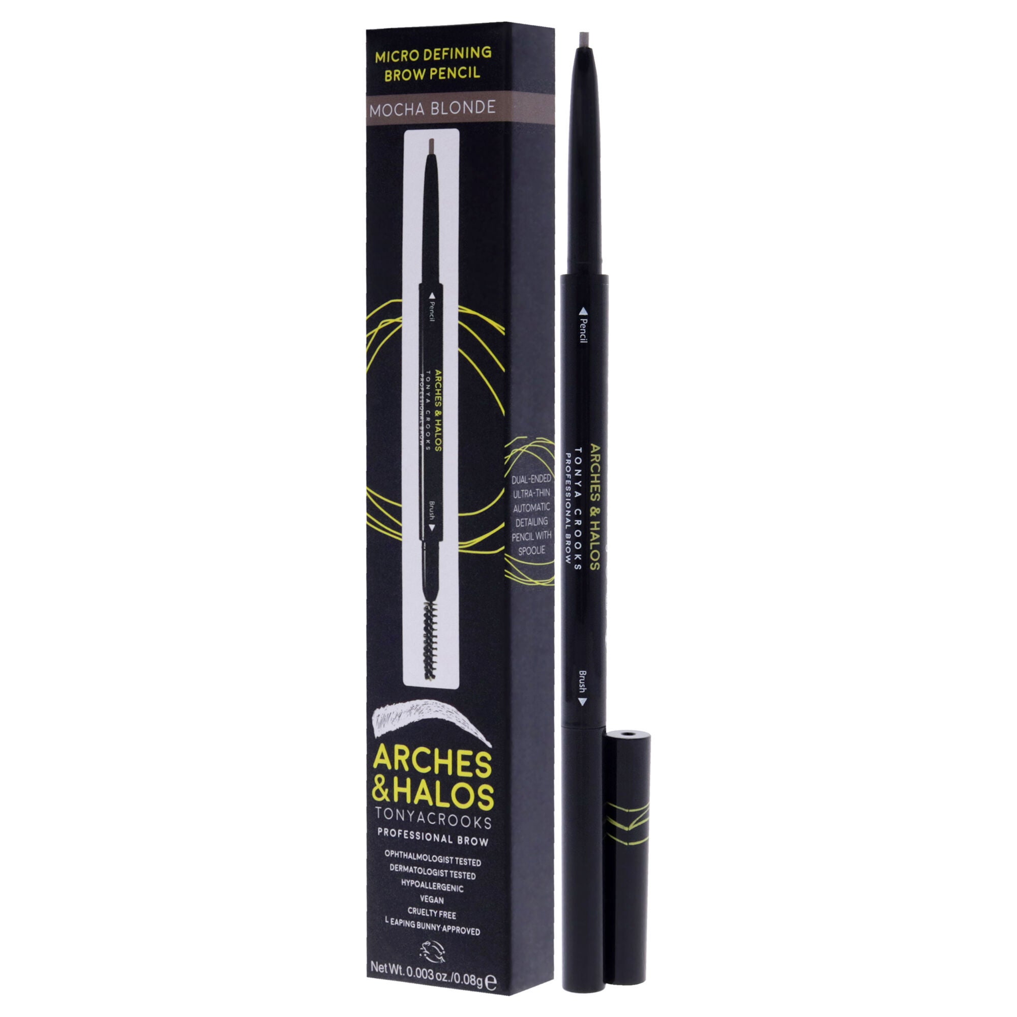 Micro Defining Brow Pencil - Mocha Blonde by Arches and Halos for Women - 0.003 oz Eyebrow Pencil, See Description, alternate image number 3