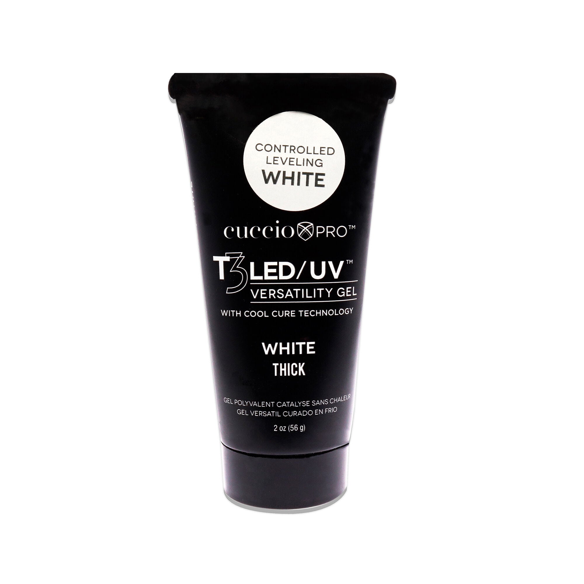 T3 Cool Cure Versatility Gel Tube - Controlled Leveling White by Cuccio Pro for Women - 2 oz Nail Gel, See Description, hi-res image number 0