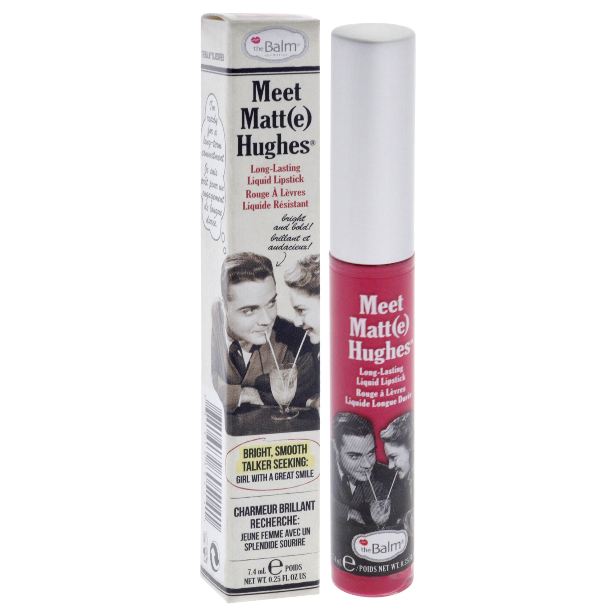 Meet Matte Hughes Long Lasting Liquid Lipstick - Sentimental by the Balm for Women - 0.25 oz Lip Gloss, See Description, alternate image number 1