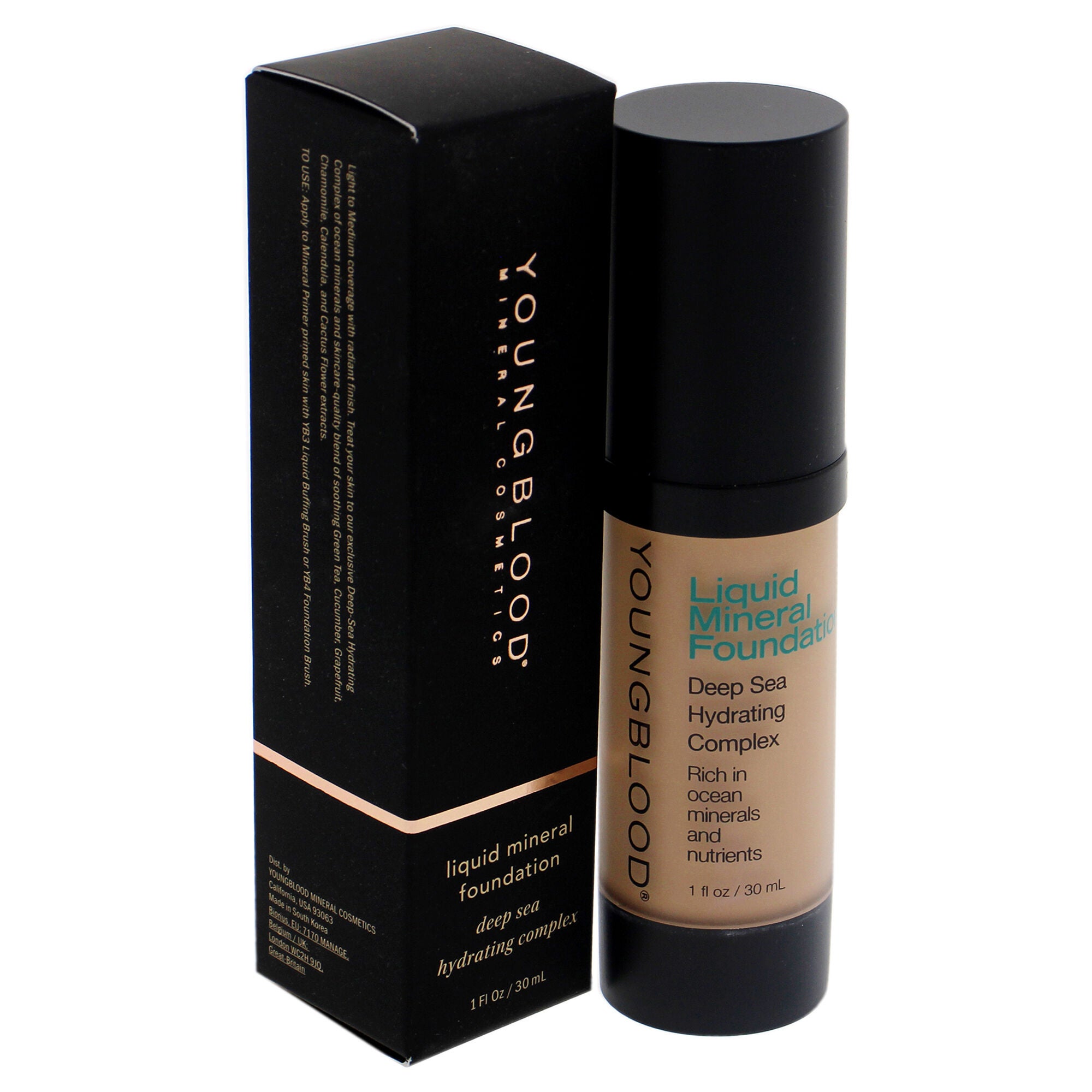 Liquid Mineral Foundation - Pebble by Youngblood for Women - 1 oz Foundation, , alternate image number 8