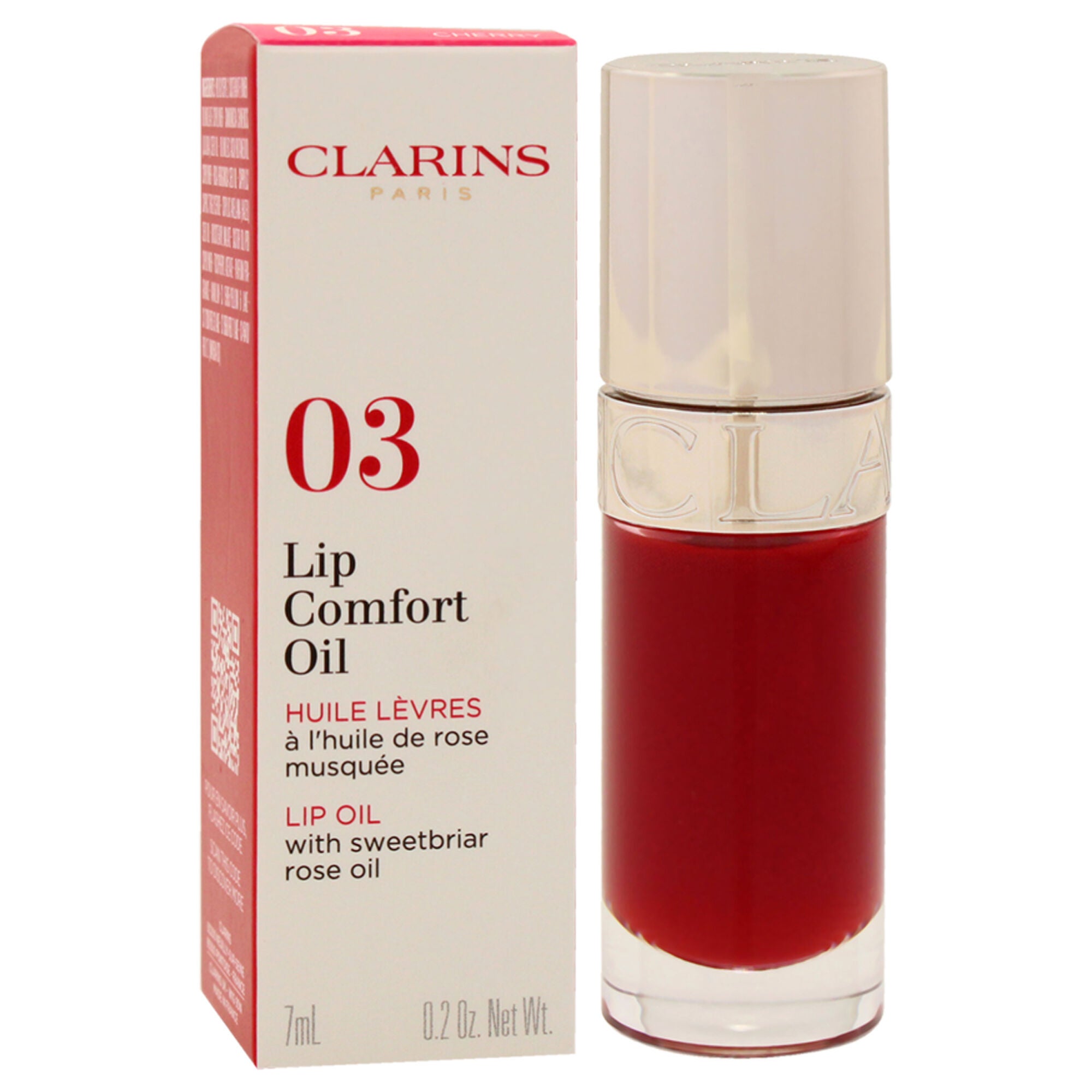 Lip Comfort Oil - 03 Cherry by Clarins for Women - 0.2 oz Lip Oil, See Description, alternate image number 2