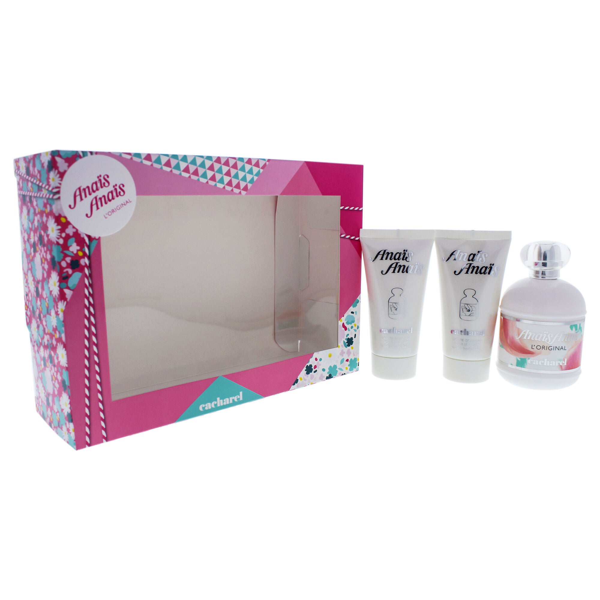 Anais Anais by Cacharel for Women - 3 Pc Gift Set 3.4oz EDT Spray, 2 x 1.7oz Perfumed Body Lotion, See Description, alternate image number 1