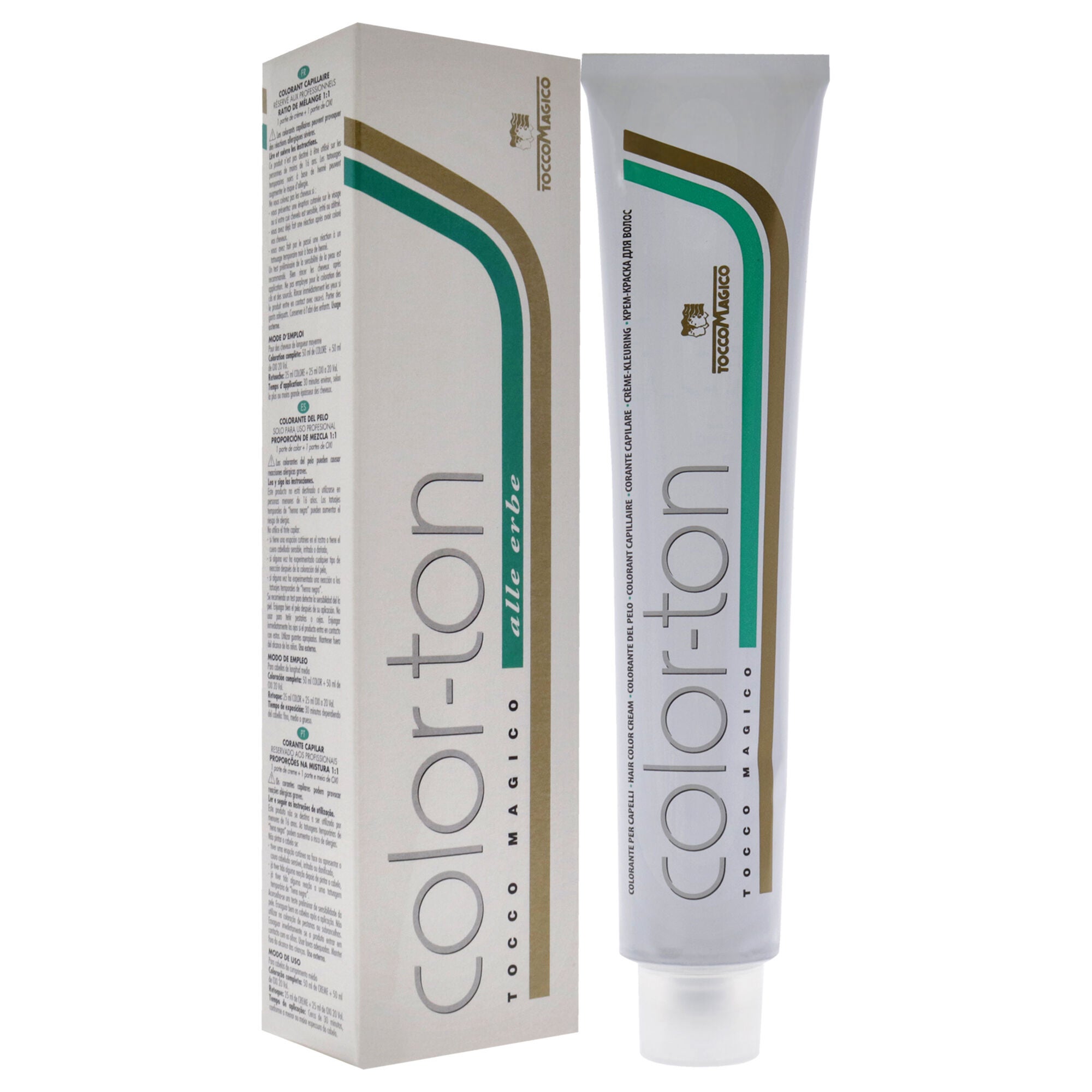 Color-Ton Permanent Hair Color - 4A-4.5 Mahogany Chestnut by Tocco Magico for Unisex - 3.38 oz Hair Color, See Description, alternate image number 1