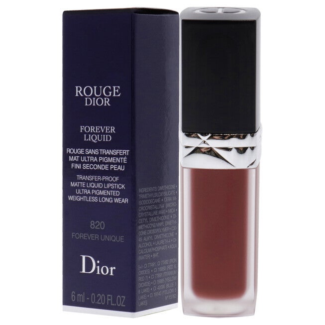 Rouge Dior Forever Liquid Matte - 820 Forever Unique by Christian Dior for Women - 0.20 oz Lipstick, NA, alternate image number null