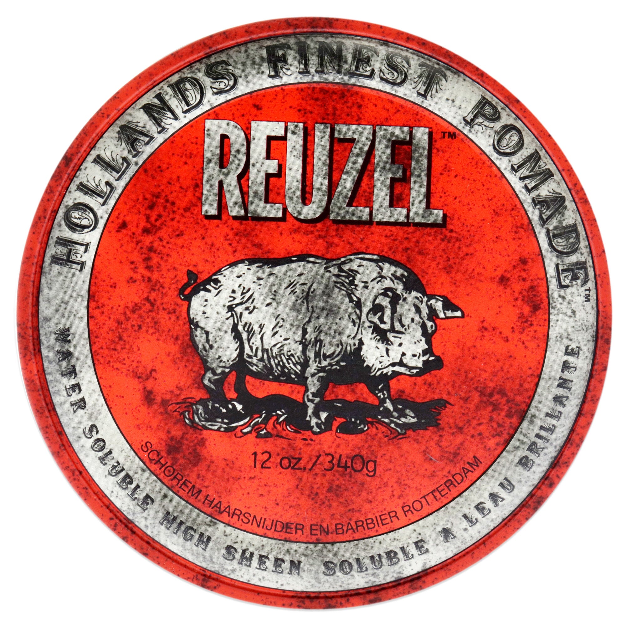 Red Water Soluble High Sheen Pomade by Reuzel for Men - 12 oz Pomade, See Description, hi-res image number 0