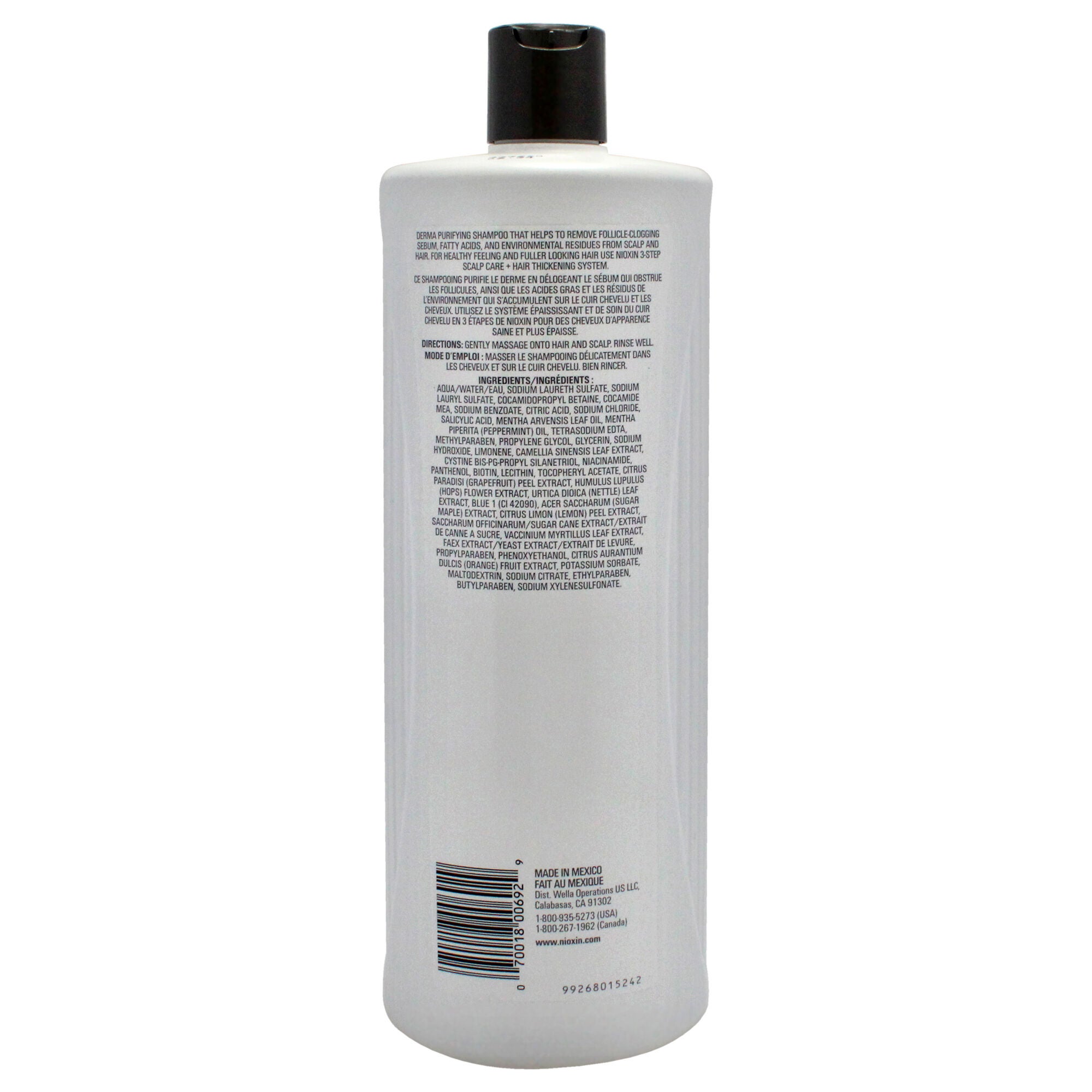 System 1 Cleanser Shampoo by Nioxin for Unisex - 33.8 oz Shampoo, See Description, alternate image number 2